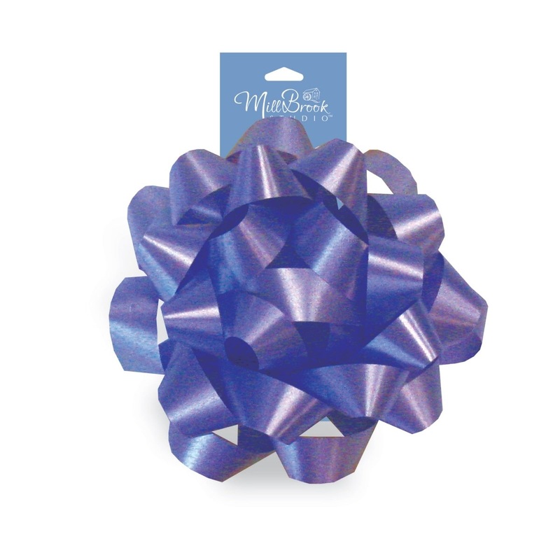Lavender Gift Confetti Bow, 6 Inches, 1 Count