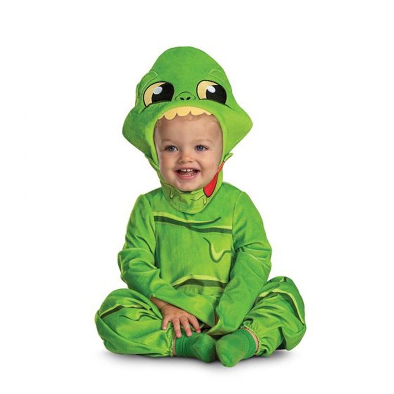 Slimer Posh Costume for Toddlers, Ghostbusters, Jumpsuit and Headpiece 12-18M