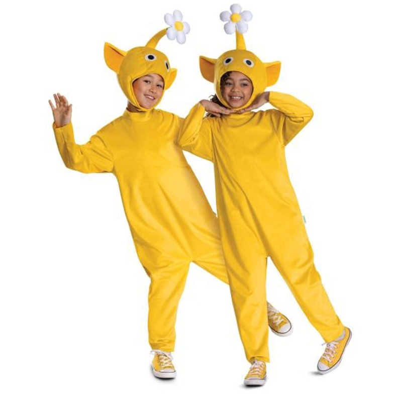 Yellow Pikmin Classic Costume for Kids, Nintendo, Jumpsuit and Headpiece S