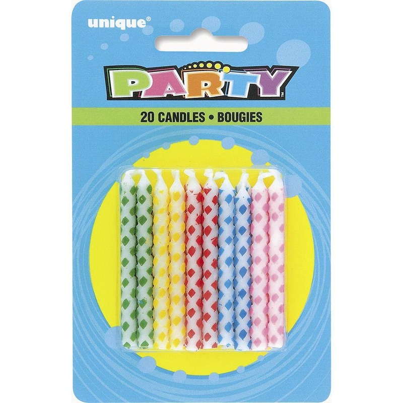 20 Diamnd Dot B Day Candl