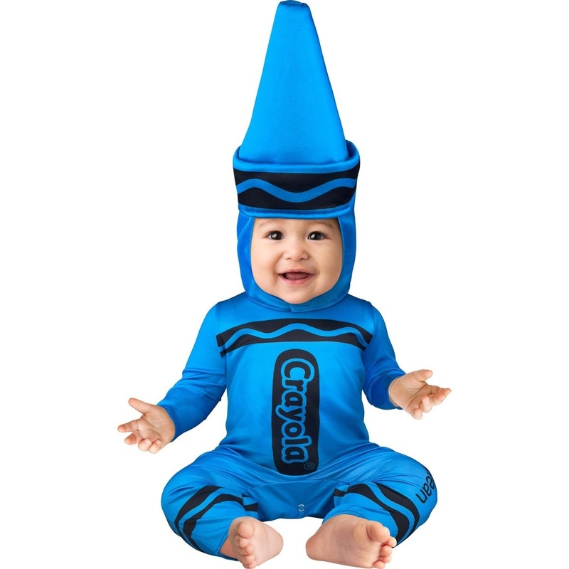 Blue Crayola Costume for Babies, Jumpsuit with Hood 0-6M