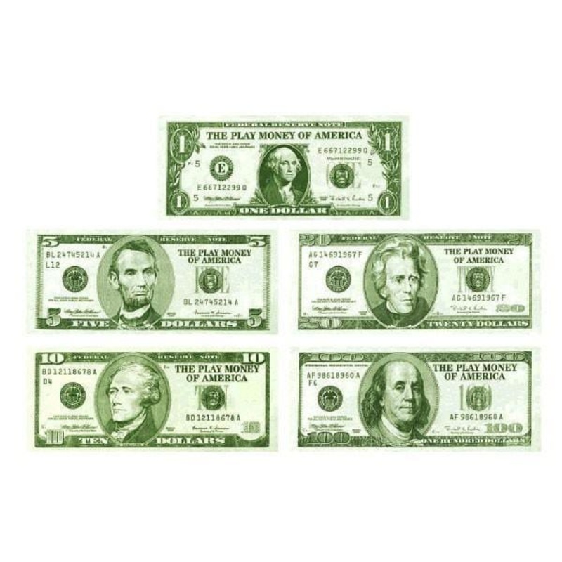 Casino Money Bills, 100 per Package