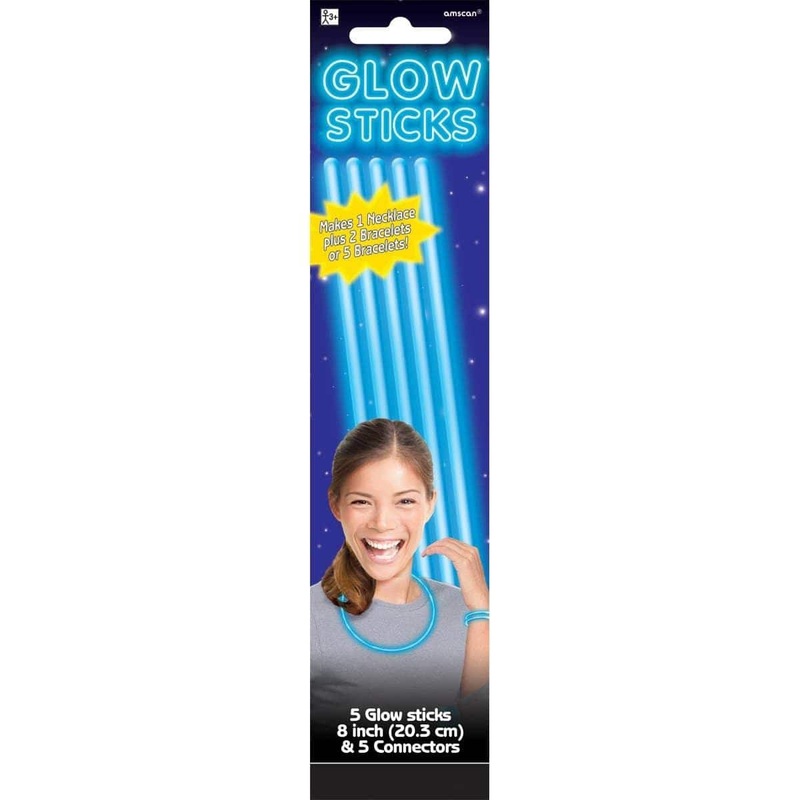 Glow Sticks - Blue 8 In. 5/pkg.
