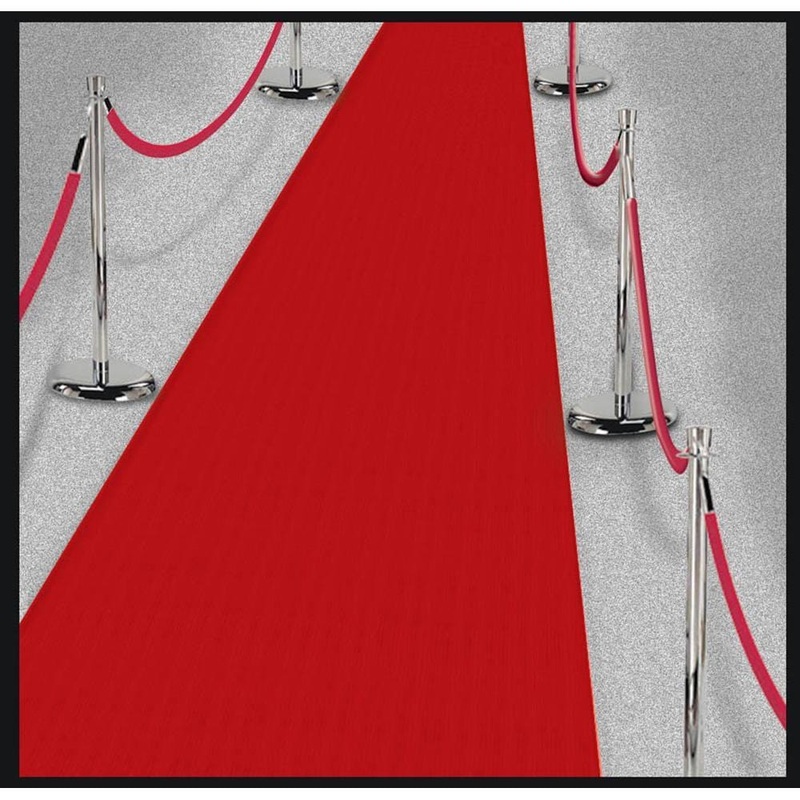 Hollywood Red Floor Runner, 15 Feet