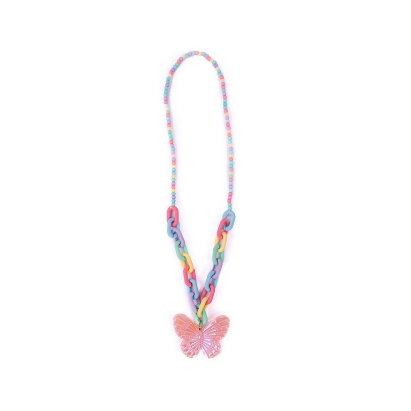 Kaleidoscope Butterfly Necklace, 1 count