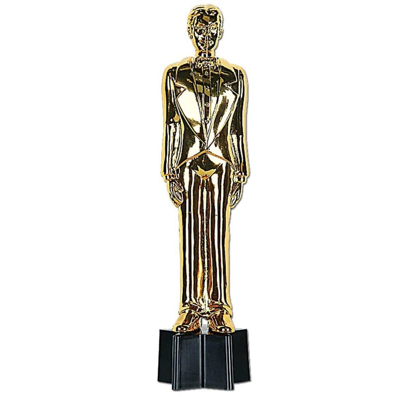 Male Award Trophy, 9 Inches