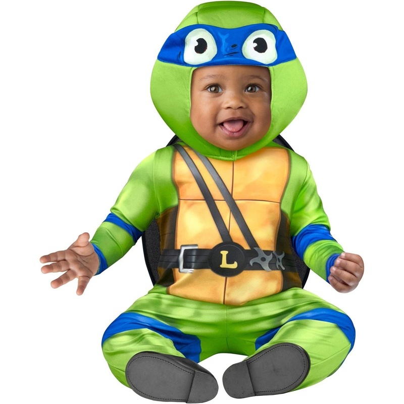 Teenage Mutant Ninja Turtles Leo Costume for Babies, Jumpsuit, Shell and Hood S