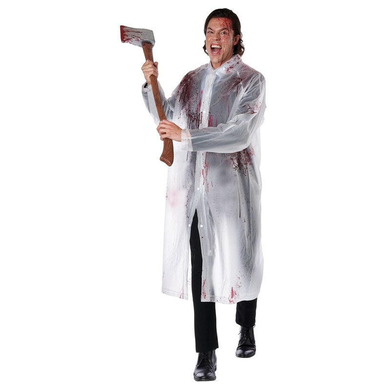 Yuppie Psycho Killer Costume for Adults, Raincoat OS