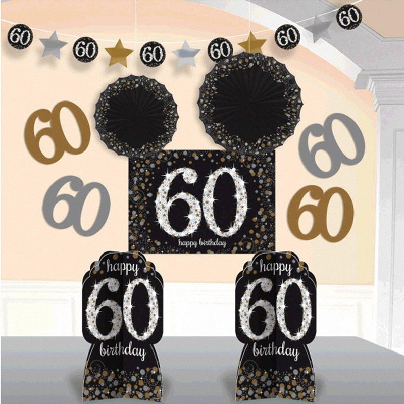 60th Sparkling Celeb - Room Decorating Kit