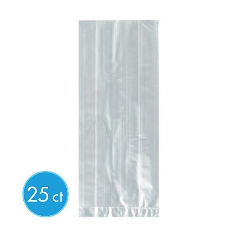 Clear Small Cello Party Bags 9.5 X 4 X 2.25 In. 25/pkg.