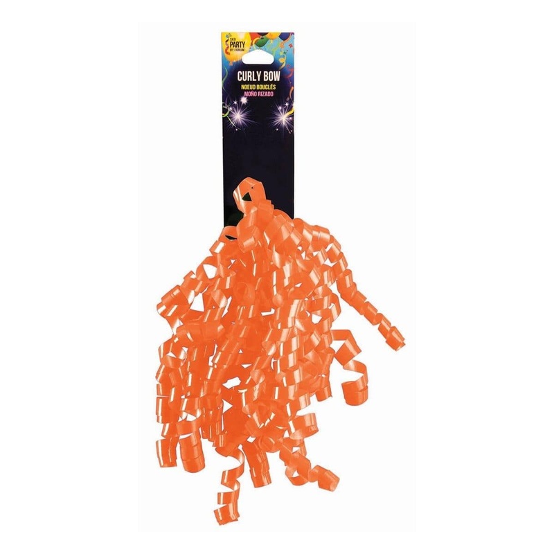 Curly Bow - Neon Orange