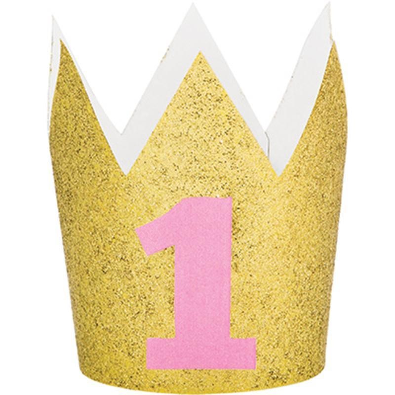First Birthday Crown - Pink