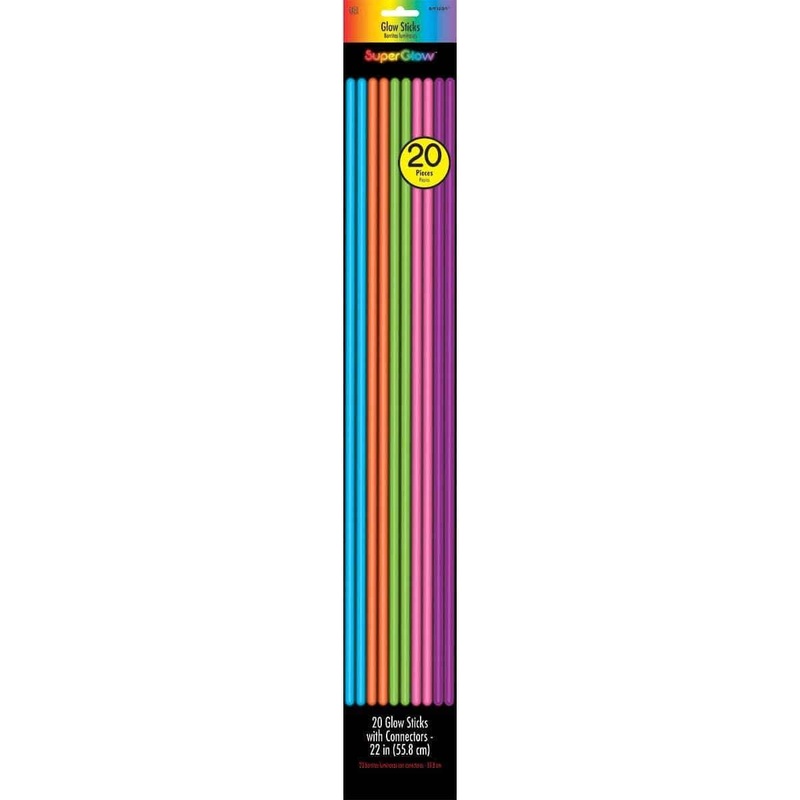 Glow Sticks - Multicolor 22 In. 20/pkg.