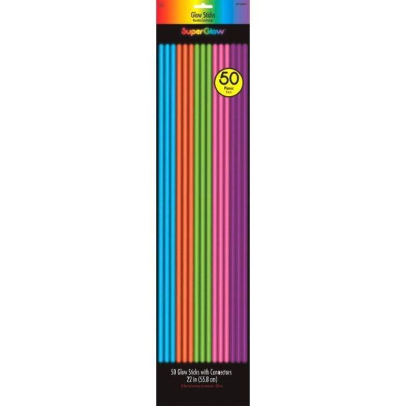 Glow Sticks - Multicolor 22 In. 50/pkg.