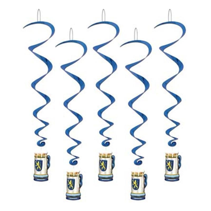 Oktoberfest Swirl Decorations, 5 per Package