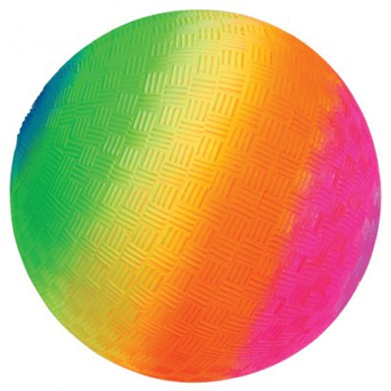 Rainbow playground ball, 5 inches