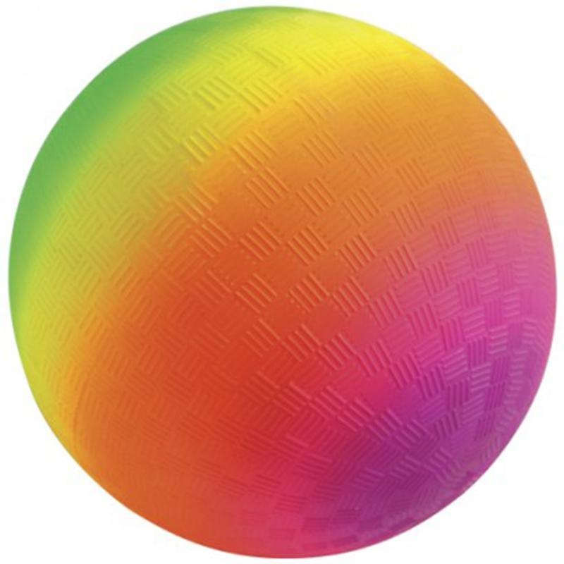 Rainbow playground ball, 9 inches