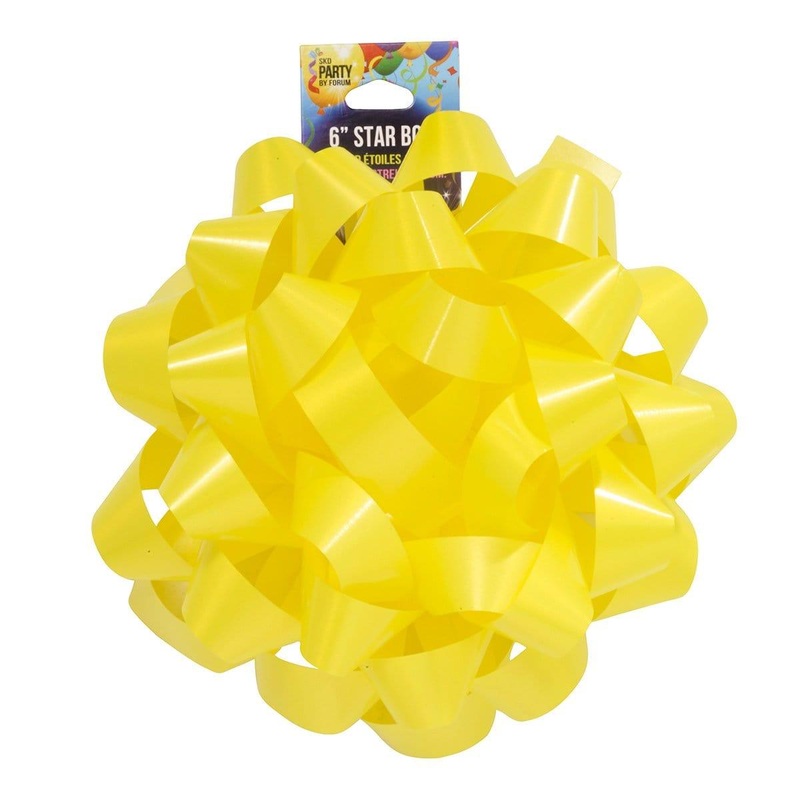 Star Bow 6 In. - Neon Yellow