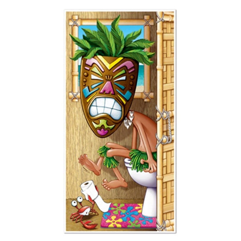 Tiki Man Restroom Door Decoration