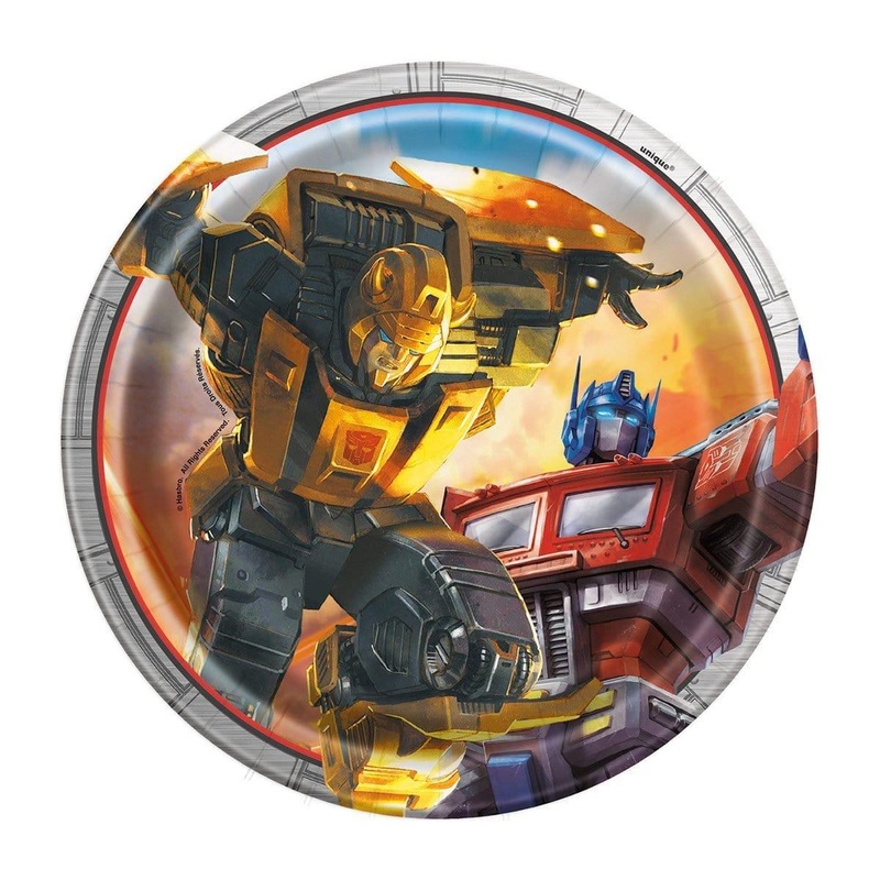 Transformers Dessert Plates 7 inches, 8 per package
