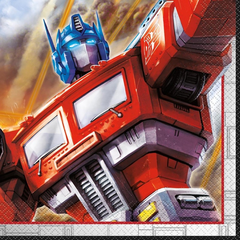 Transformers lunch napkins, 16 per package