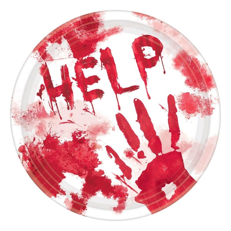 Bloody Good Time paper plates 7 inches, 18 per package