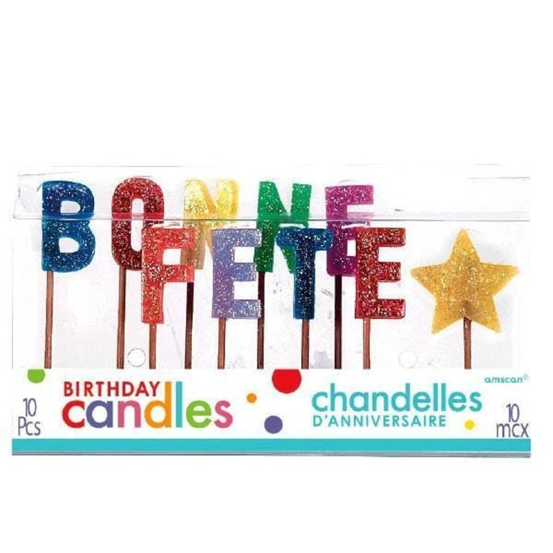 Bonne Fte Toothpick Candle Set 10/pkg