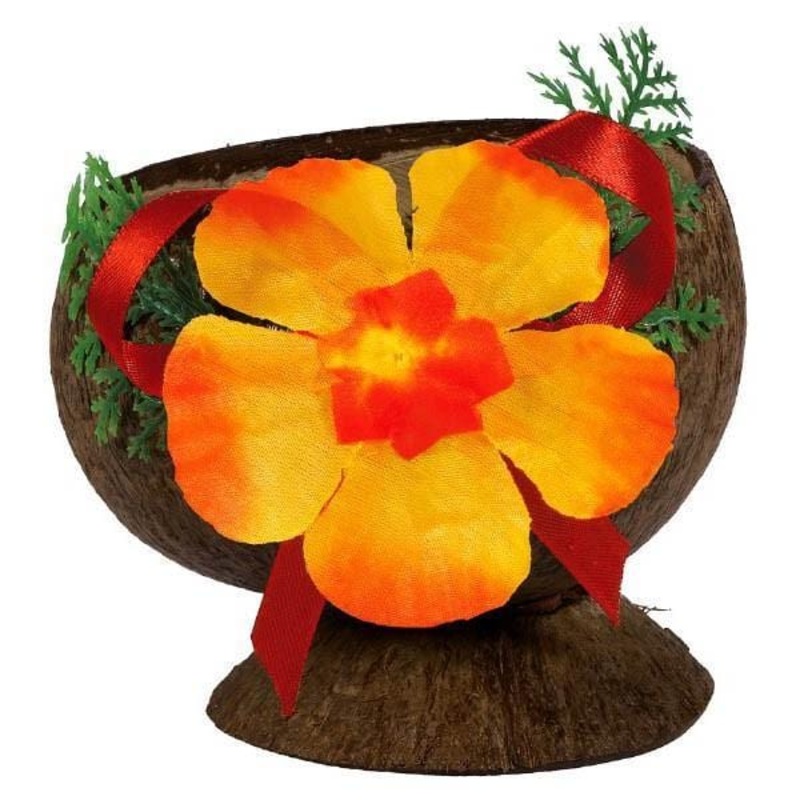 Coconut Cup With Flower
