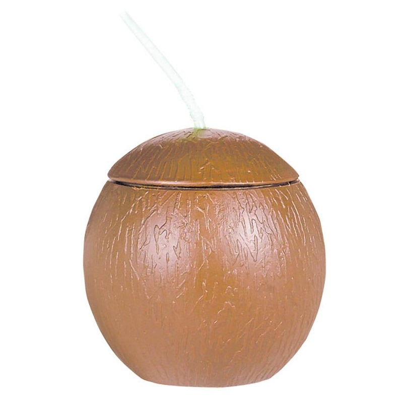Coconut Cup with Straw
