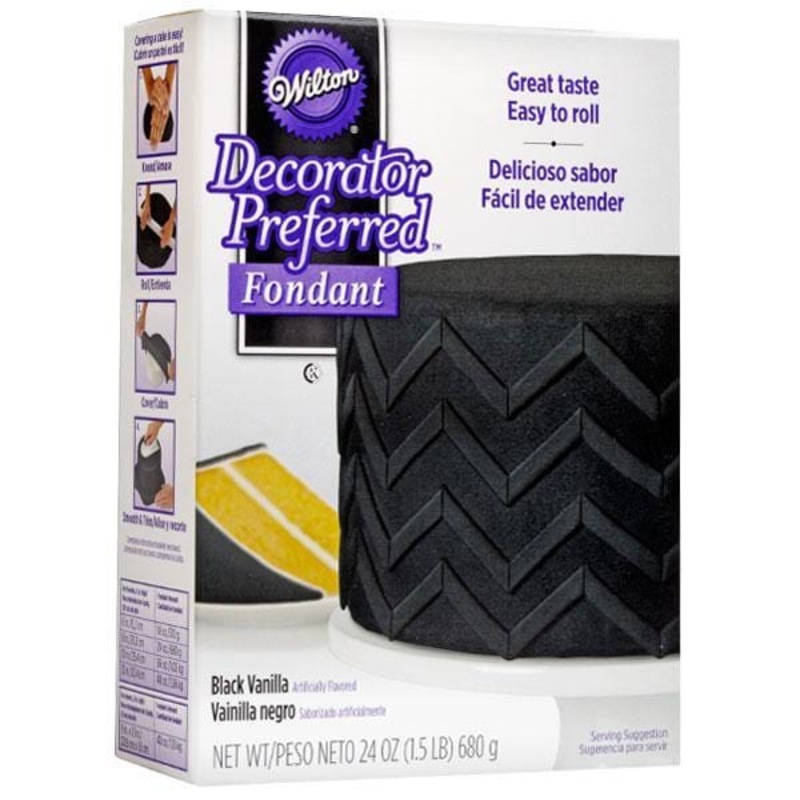 Decorator Fondant - Black 24 oz