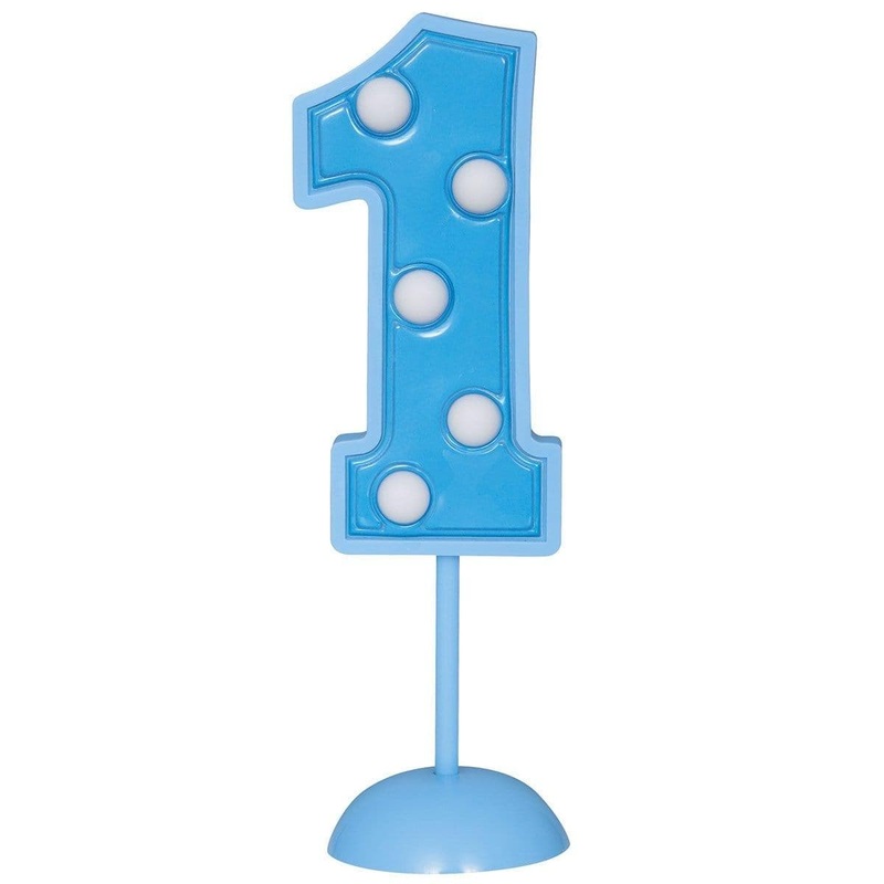 Flashing Number Deco #1 - Blue
