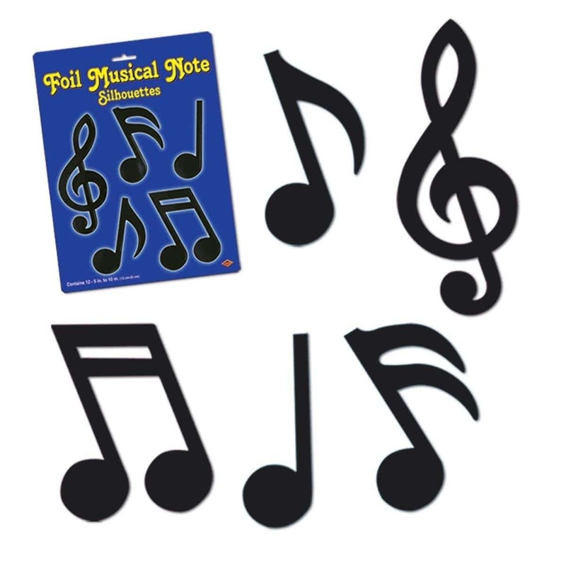 Foil Musical Notes Cutouts
