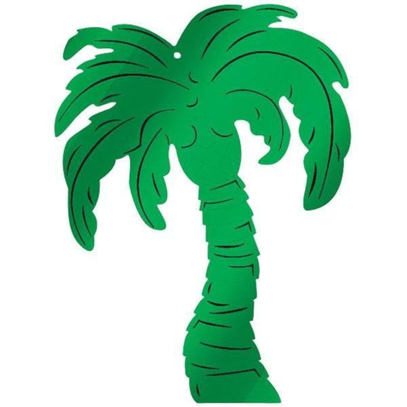 Foil Palm Tree Cutout, 15 Inches