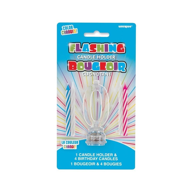 Numeral Flashing Candle Holder # 0
