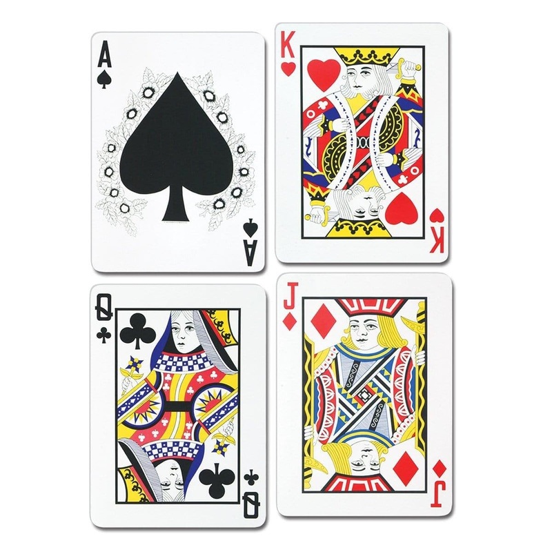 Playing Card Cutout, 25 Inches, Assortment, 1 Count
