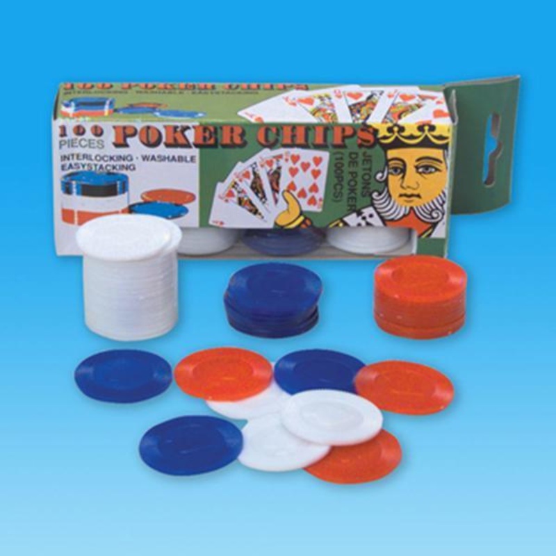 Poker Chips, 100 per Package