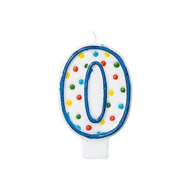Polka Dots Birthday Candle #0