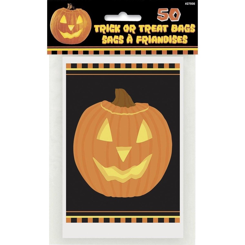 Pumpkin favor bags, 50 per package