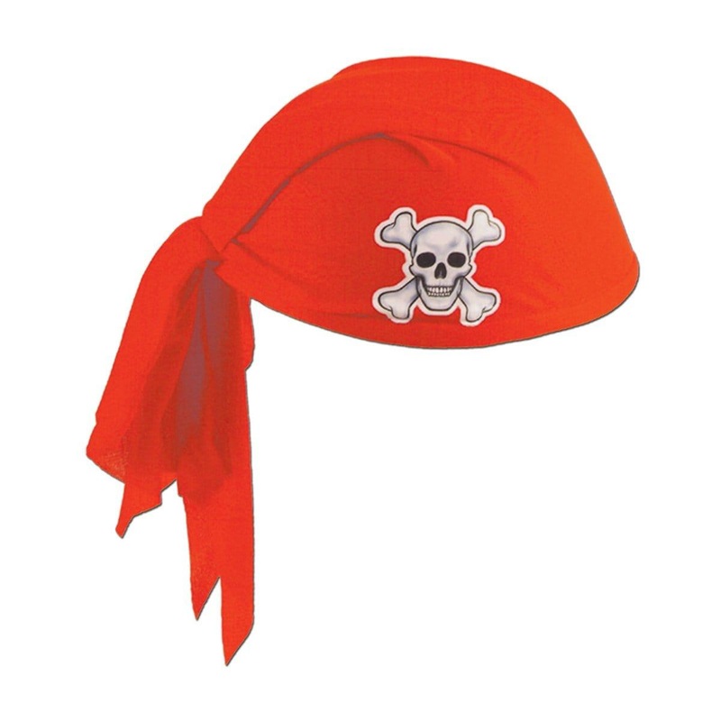 Red Pirate Scarf Hat for Adults