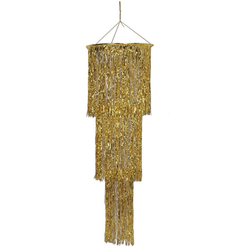 Shimmering Gold Tier Chandelier