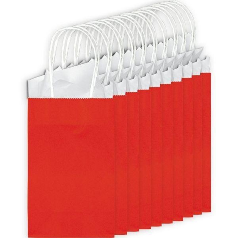 Value Pack Paper Cub Bags - Red 10/pkg.