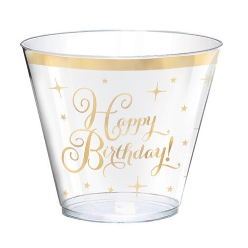 Gold Birthday - Tumblers 30/pkg
