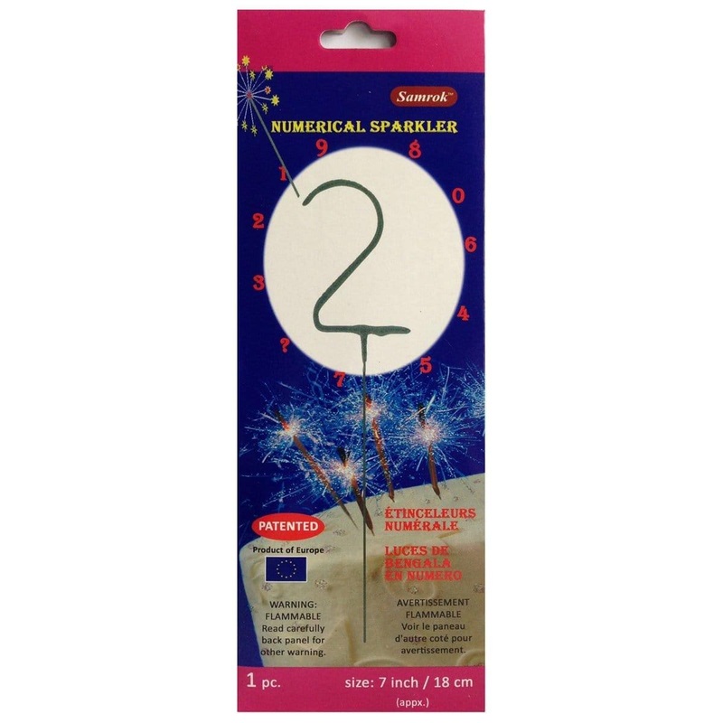 Numeral Sparkler # 2