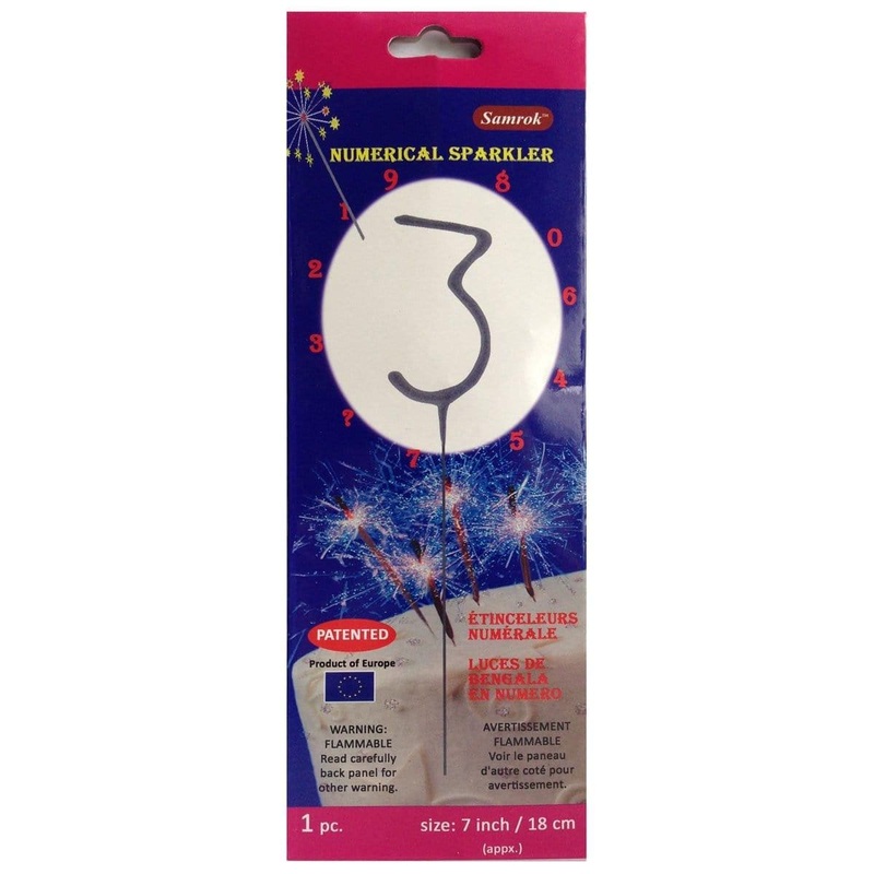 Numeral Sparkler # 3