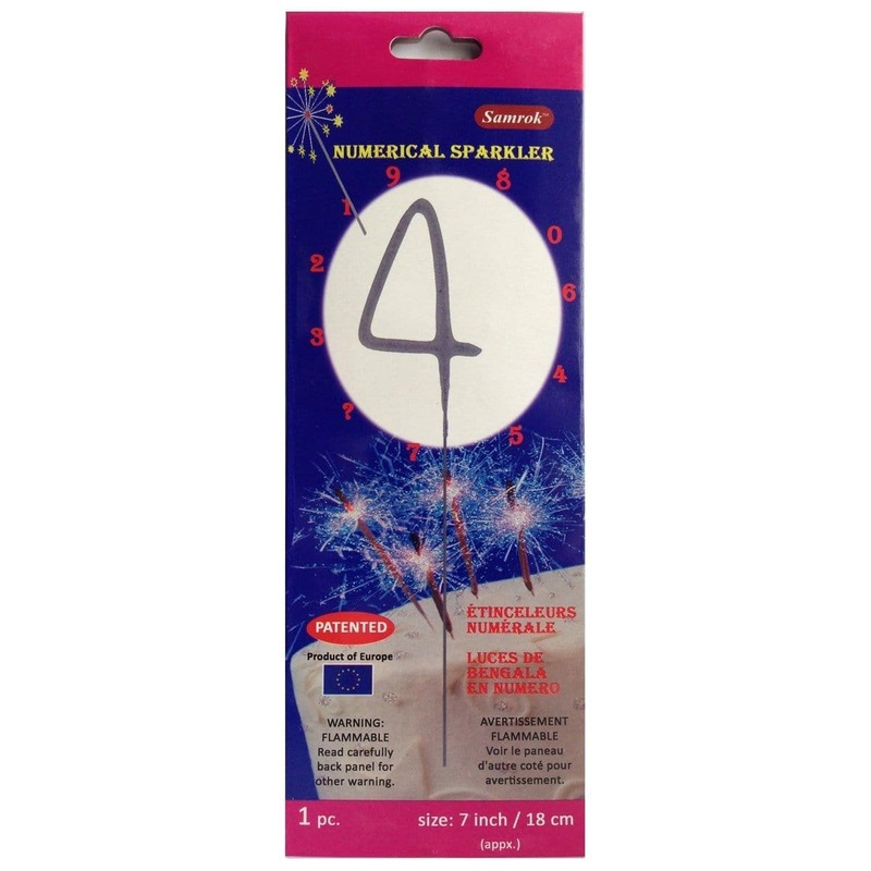 Numeral Sparkler # 4