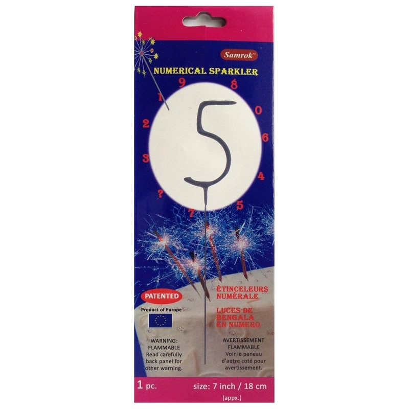 Numeral Sparkler # 5