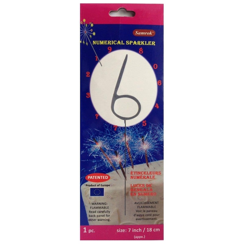 Numeral Sparkler # 6