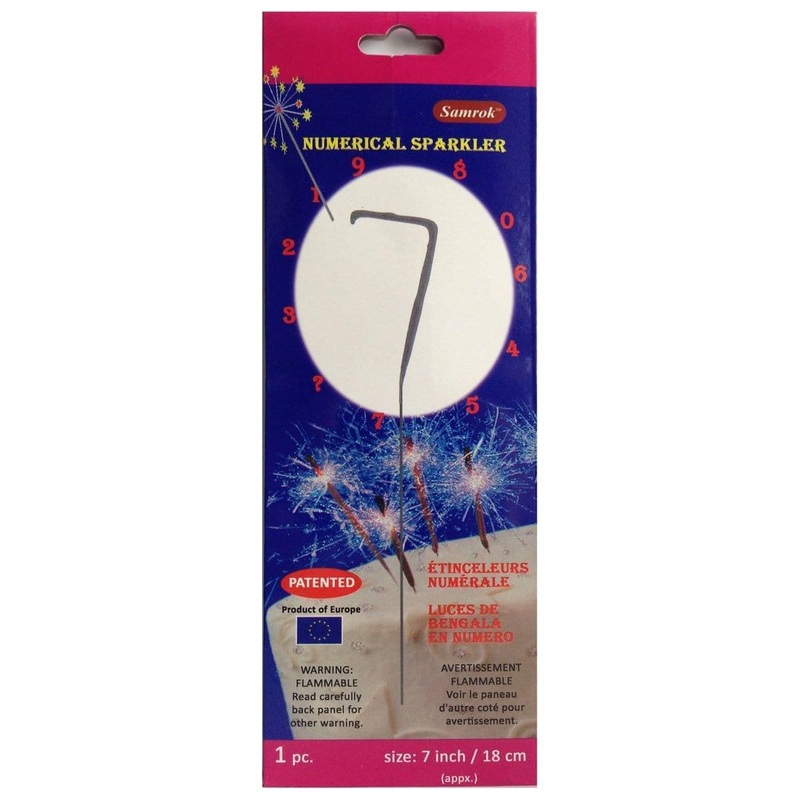 Numeral Sparkler # 7