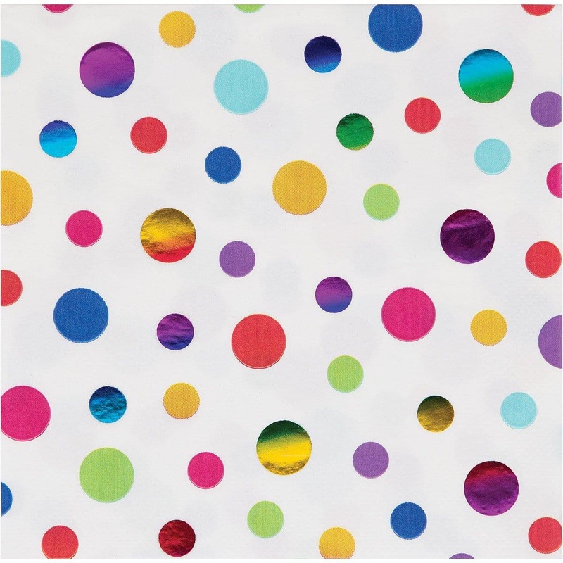 Rainbow Foil Birthday - Lunch Napkins 16/pkg