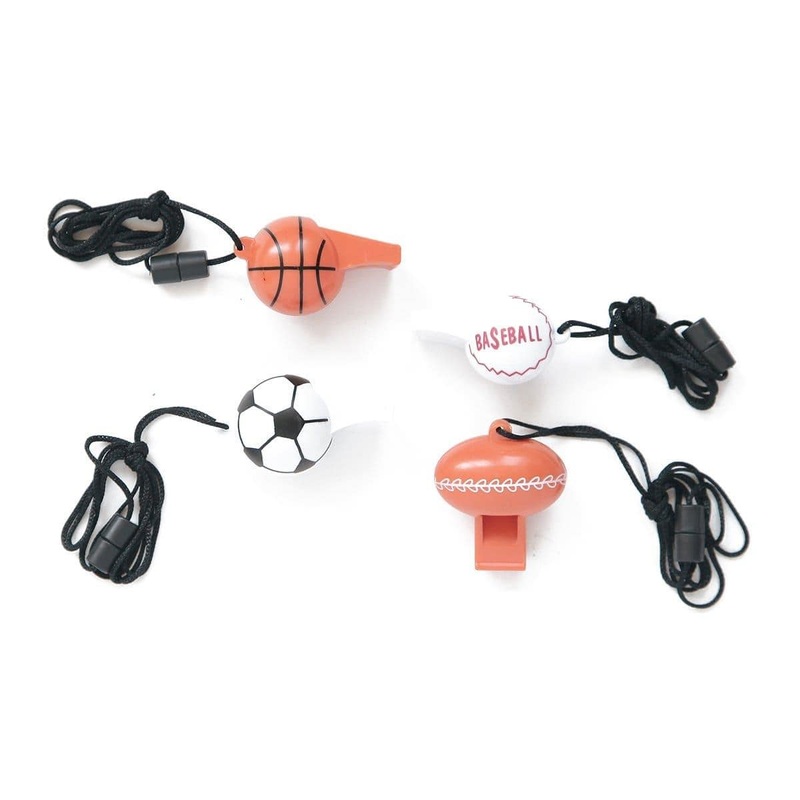Sports ball whistles, 4 per package